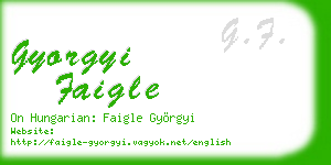 gyorgyi faigle business card